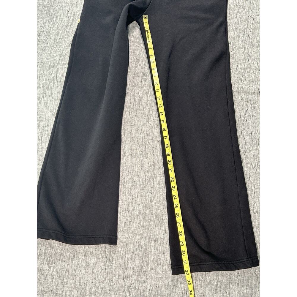 Ed Hardy Sweatpants Womens Large 32" Black Fleece Flare Y2K Tattoo Streetwear - Picture 10 of 15